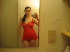 Young Amateur Girlfriend Films Her Sexy Body Nude In The Bathroom
